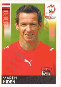 160 Martin Hiden – UEFA Euro Austria-Switzerland 2008 Panini