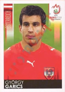 161 György Garics – UEFA Euro Austria-Switzerland 2008 Panini