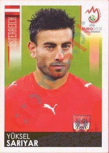 166 Yüksel Sariyar – UEFA Euro Austria-Switzerland 2008 Panini