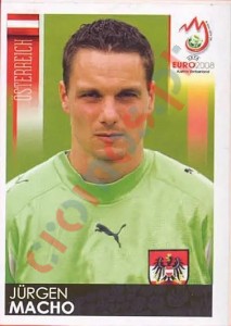 175 Jürgen Macho – UEFA Euro Austria-Switzerland 2008 Panini