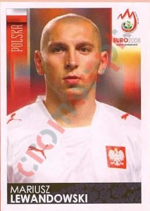 243 Mariusz Lewandowski – UEFA Euro Austria-Switzerland 2008 Panini