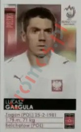 244x Lukasz Gargula – UEFA Euro Austria-Switzerland 2008 Panini