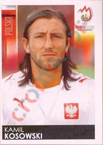 245 Kamil Kosowski – UEFA Euro Austria-Switzerland 2008 Panini