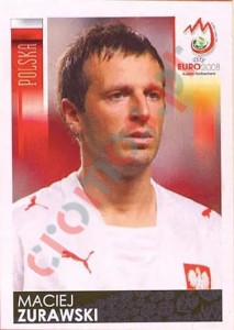 251 Maciej Zurawski – UEFA Euro Austria-Switzerland 2008 Panini