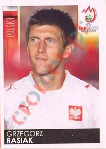 252 Grzegorz Rasiak – UEFA Euro Austria-Switzerland 2008 Panini