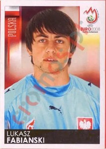 253 Lukasz Fabianski – UEFA Euro Austria-Switzerland 2008 Panini