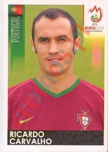 105 Ricardo Carvalho – UEFA Euro Austria-Switzerland 2008 Panini