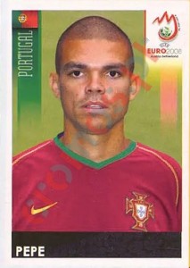 106 Pepe – UEFA Euro Austria-Switzerland 2008 Panini
