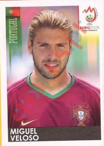 112 Miguel Veloso – UEFA Euro Austria-Switzerland 2008 Panini