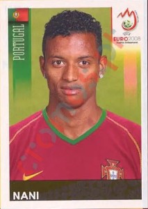 117 Nani – UEFA Euro Austria-Switzerland 2008 Panini