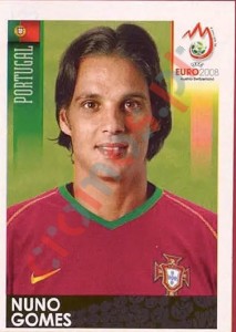 122 Nuno Gomes – UEFA Euro Austria-Switzerland 2008 Panini