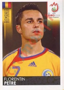 323 Florentin Petre – UEFA Euro Austria-Switzerland 2008 Panini