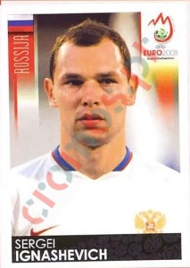 443 Sergei Ignashevich – UEFA Euro Austria-Switzerland 2008 Panini