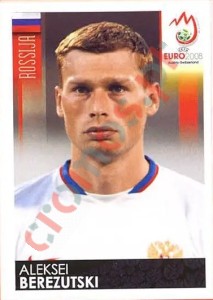 444 Aleksei Berezutski – UEFA Euro Austria-Switzerland 2008 Panini