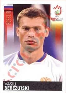 446 Vasili Berezutski – UEFA Euro Austria-Switzerland 2008 Panini
