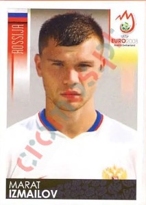 448 Marat Izmailov – UEFA Euro Austria-Switzerland 2008 Panini