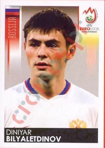 454 Diniyar Bilyaletdinov – UEFA Euro Austria-Switzerland 2008 Panini