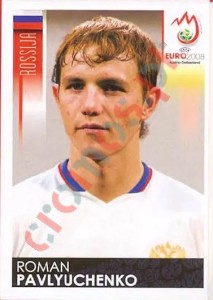 457 Roman Pavlyuchenko – UEFA Euro Austria-Switzerland 2008 Panini