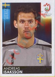 390 Andreas Isaksson – UEFA Euro Austria-Switzerland 2008 Panini