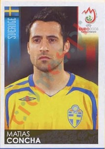 392 Matias Concha – UEFA Euro Austria-Switzerland 2008 Panini
