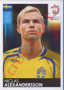 397 Niclas Alexandersson – UEFA Euro Austria-Switzerland 2008 Panini