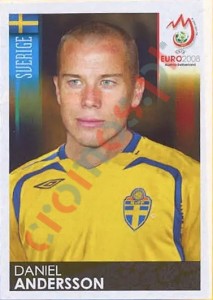 398 Daniel Andersson – UEFA Euro Austria-Switzerland 2008 Panini
