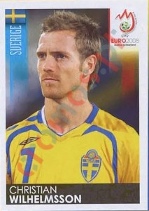 400 Christian Wilhelmsson – UEFA Euro Austria-Switzerland 2008 Panini