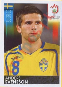 401 Anders Svensson – UEFA Euro Austria-Switzerland 2008 Panini