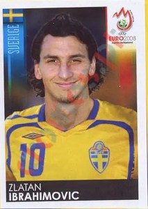 406 Zlatan Ibrahimovic – UEFA Euro Austria-Switzerland 2008 Panini