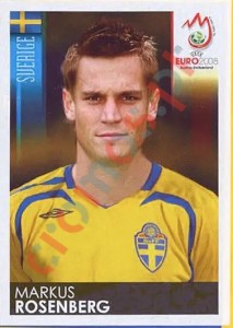 408 Markus Rosenberg – UEFA Euro Austria-Switzerland 2008 Panini