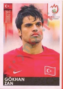 132 Gökhan Zan – UEFA Euro Austria-Switzerland 2008 Panini