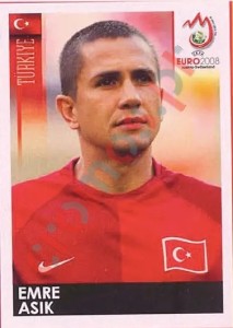 133 Emre Asik – UEFA Euro Austria-Switzerland 2008 Panini