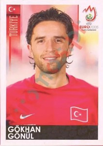 134 Gökhan Gönül – UEFA Euro Austria-Switzerland 2008 Panini