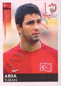 137 Arda Turan – UEFA Euro Austria-Switzerland 2008 Panini