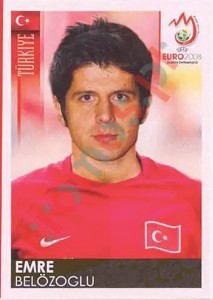 140 Emre Belözoglu – UEFA Euro Austria-Switzerland 2008 Panini
