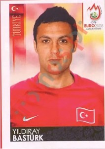142 Yildiray Bastürk – UEFA Euro Austria-Switzerland 2008 Panini
