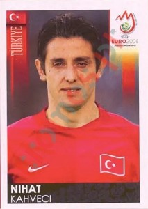 146 Nihat Kahveci – UEFA Euro Austria-Switzerland 2008 Panini