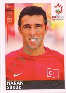 148 Hakan Sükür – UEFA Euro Austria-Switzerland 2008 Panini