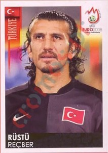 149 Rüstü Reçber – UEFA Euro Austria-Switzerland 2008 Panini