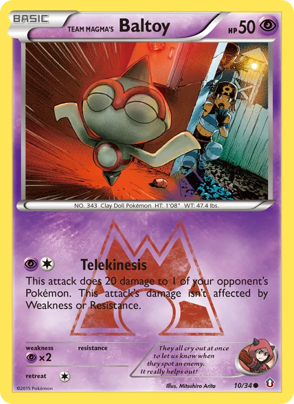 10 Team Magma's Baltoy – Double Crisis