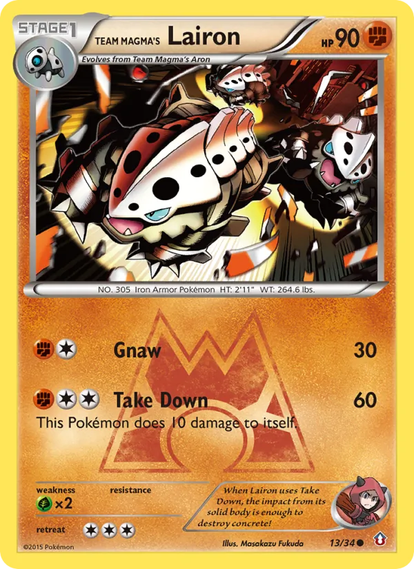 13 Team Magma's Lairon – Double Crisis