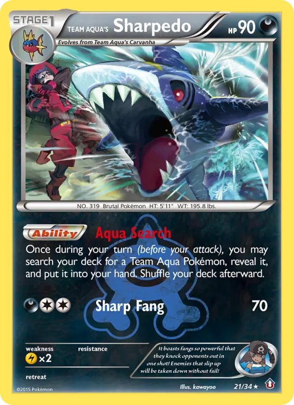 21 Team Aqua's Sharpedo – Double Crisis