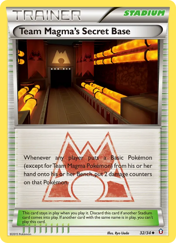 32 Team Magma's Secret Base – Double Crisis