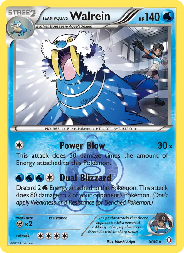 5 Team Aqua's Walrein – Double Crisis
