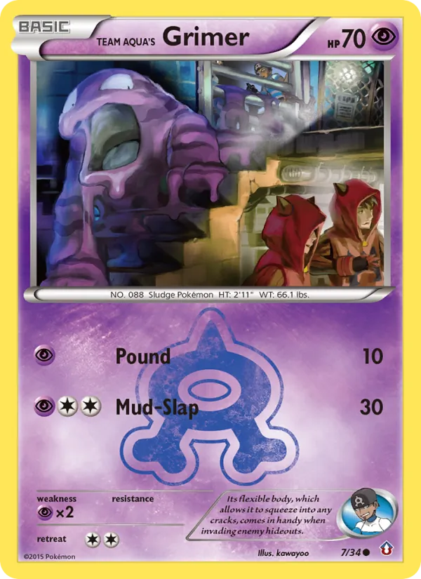 7 Team Aqua's Grimer – Double Crisis