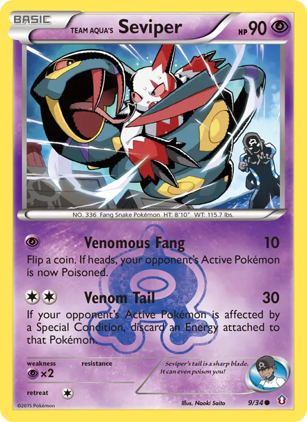 9 Team Aqua's Seviper – Double Crisis