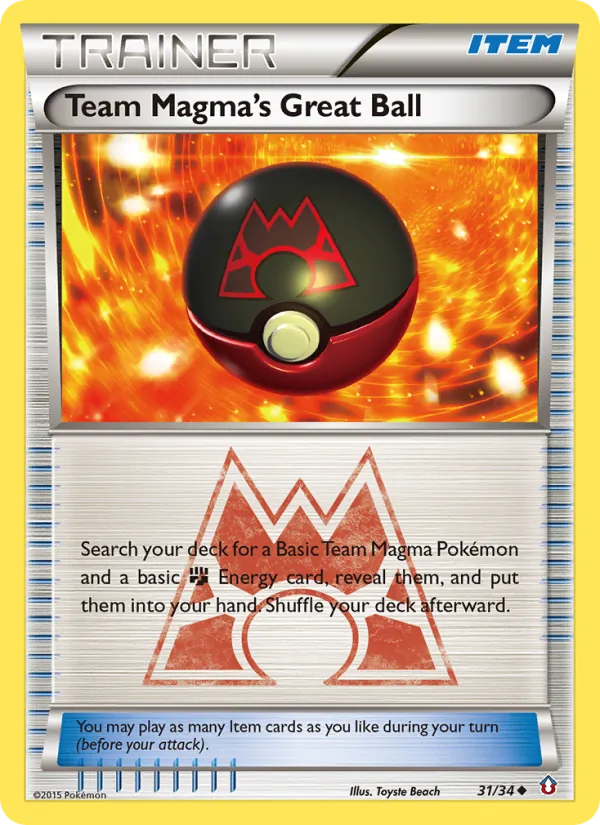 31-RH Team Magma's Great Ball – Double Crisis
