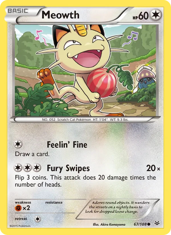 67 Meowth – Roaring Skies