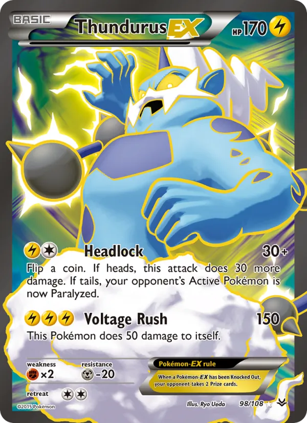 98 Thundurus EX – Roaring Skies