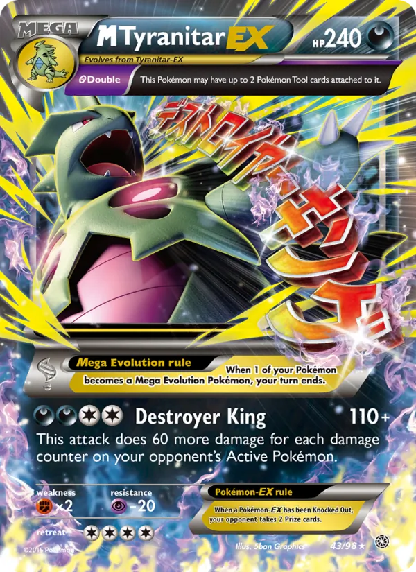 43 M Tyranitar EX – Ancient Origins
